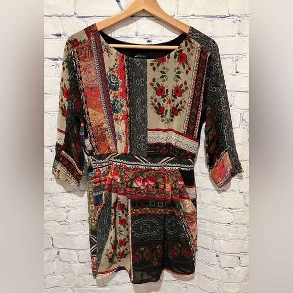 MNG collection floral Boho dress size XS - Picture 1 of 4